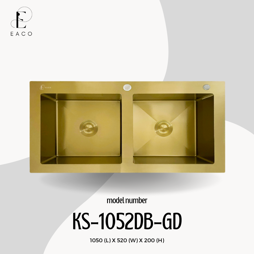 EACO 304 Stainless Steel Kitchen Sink KS-1052DB-GD