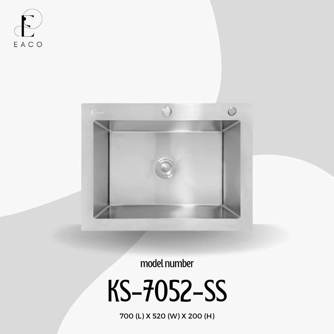 EACO 304 Stainless Steel Kitchen Sink KS-7052-SS