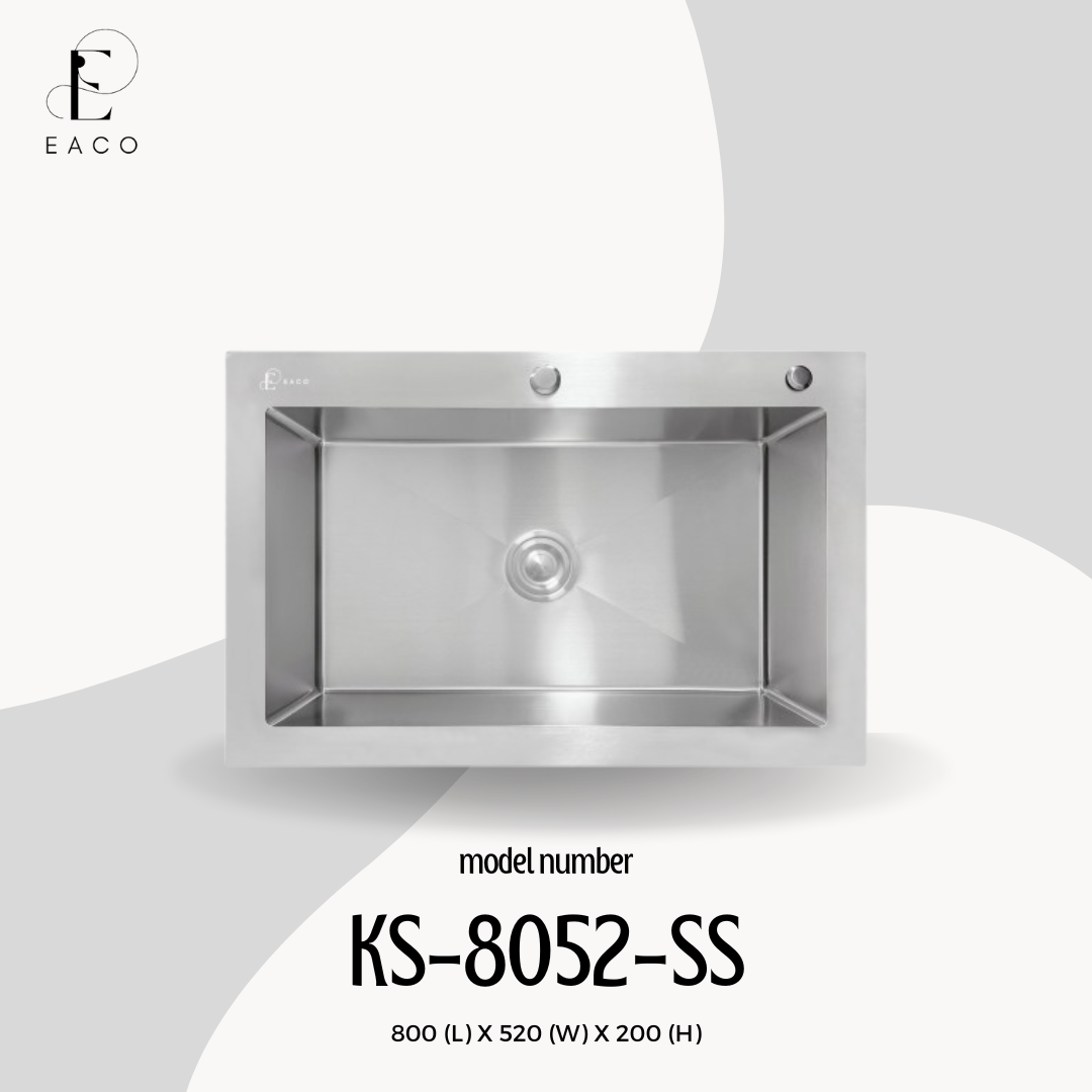 EACO 304 Stainless Steel Kitchen Sink KS-8052-SS