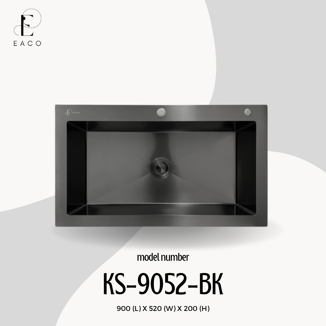 EACO 304 Stainless Steel Kitchen Sink KS-9052-BK